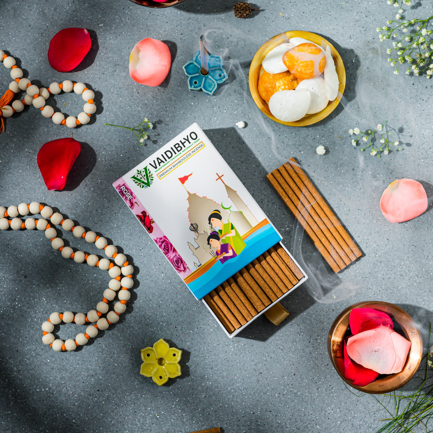 Rose Bambooless Incense