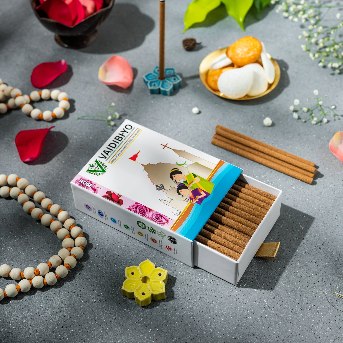 Rose Bambooless Incense