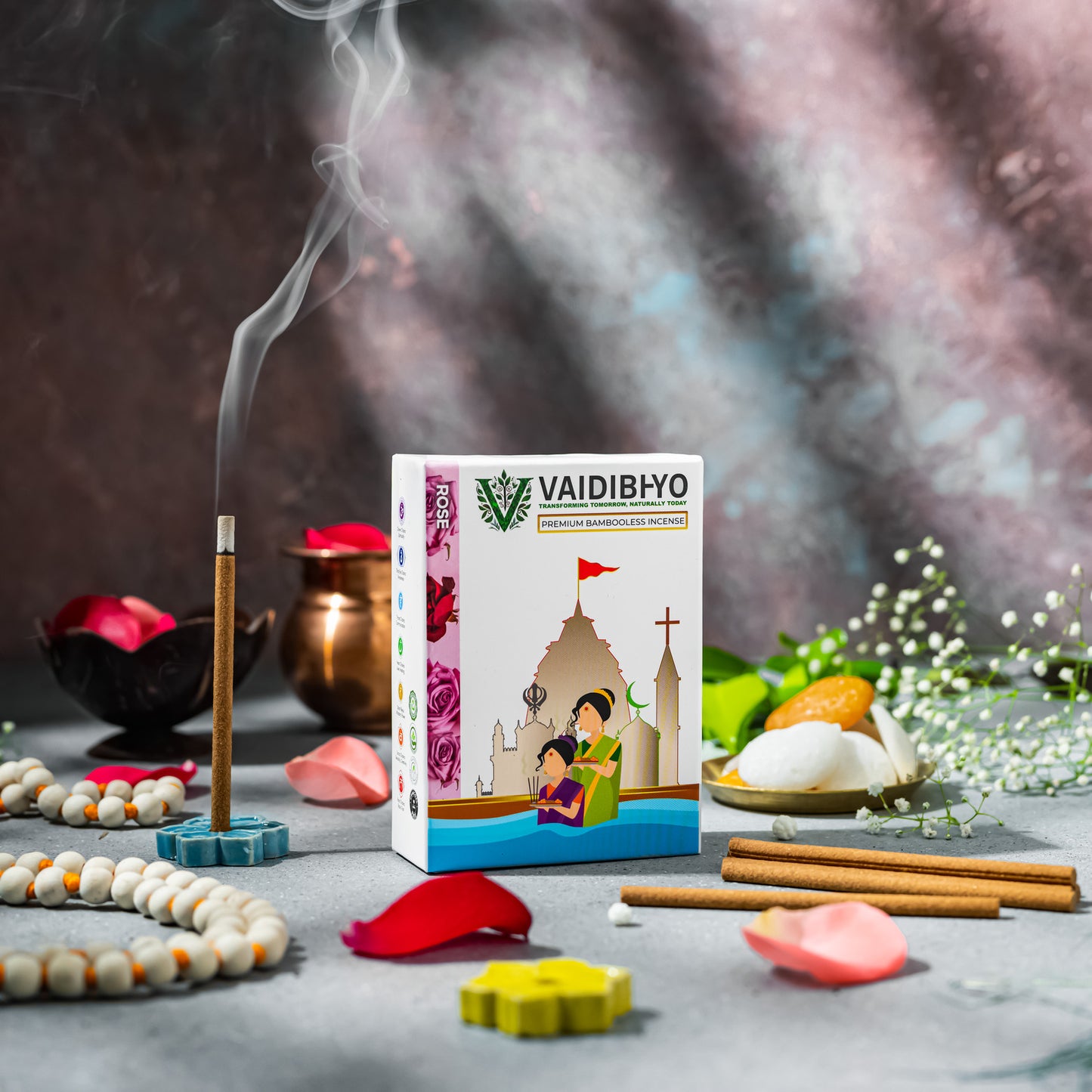 Rose Bambooless Incense