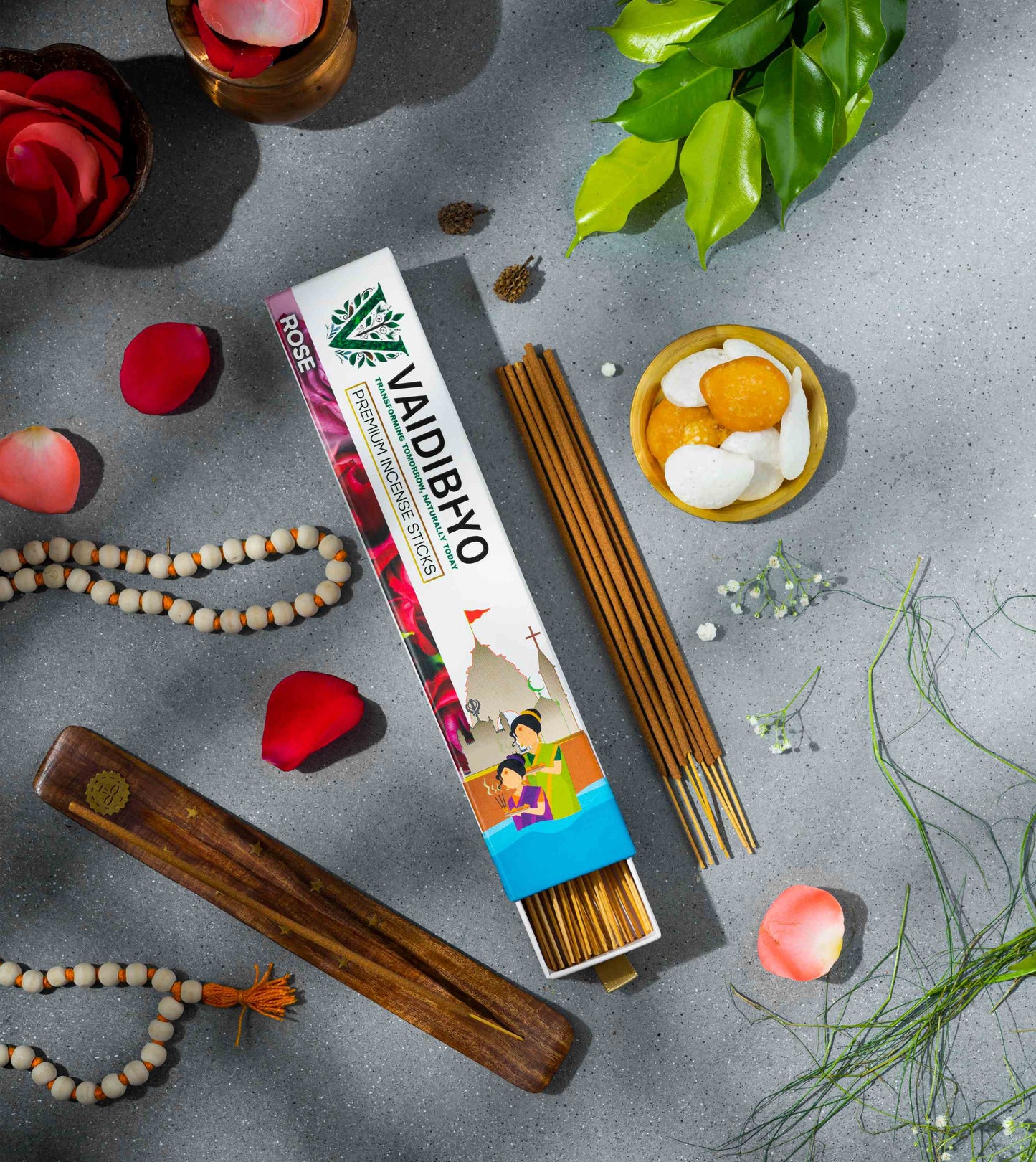 Rose Incense Sticks Economy Pack