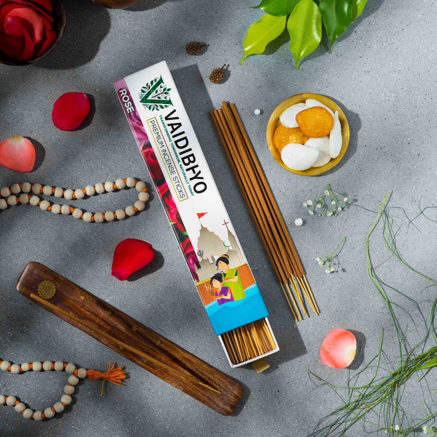 Rose Incense Sticks Economy Pack