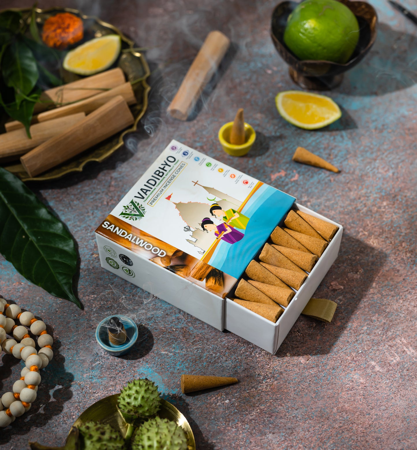 Lavender/Sandalwood Incense Cones Pack of 2