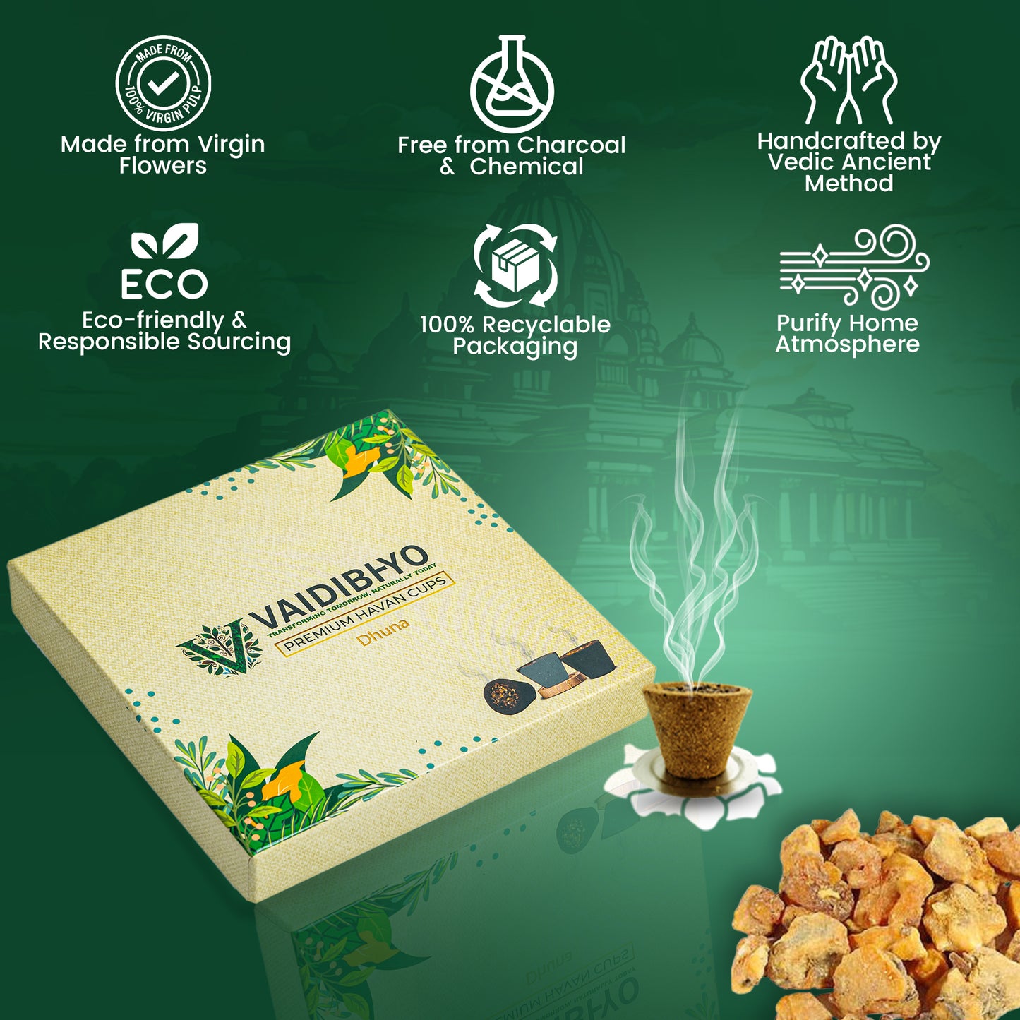 Dhuna Havan Cups