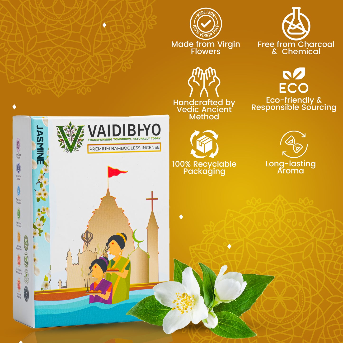 Jasmine Bambooless Incense