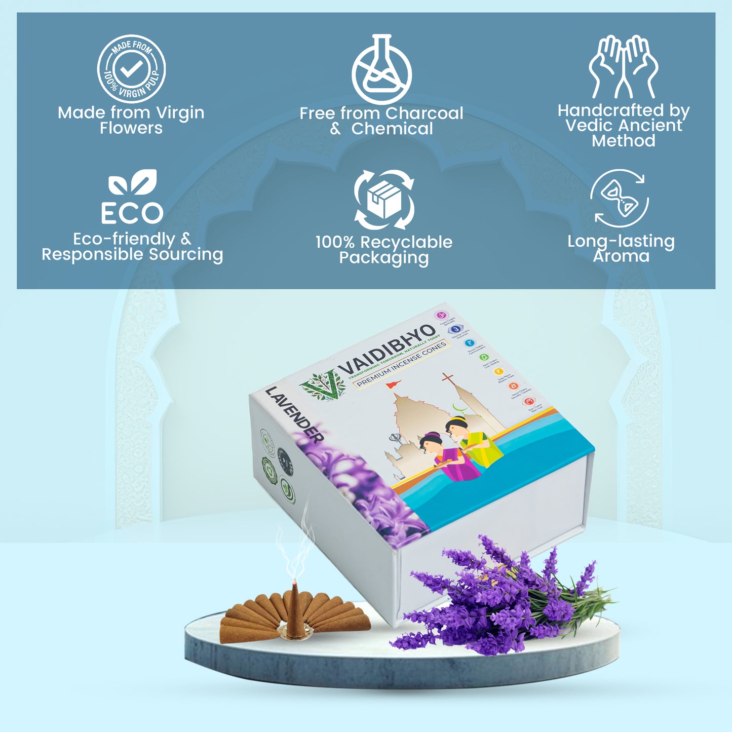 Lavender Incense Cones