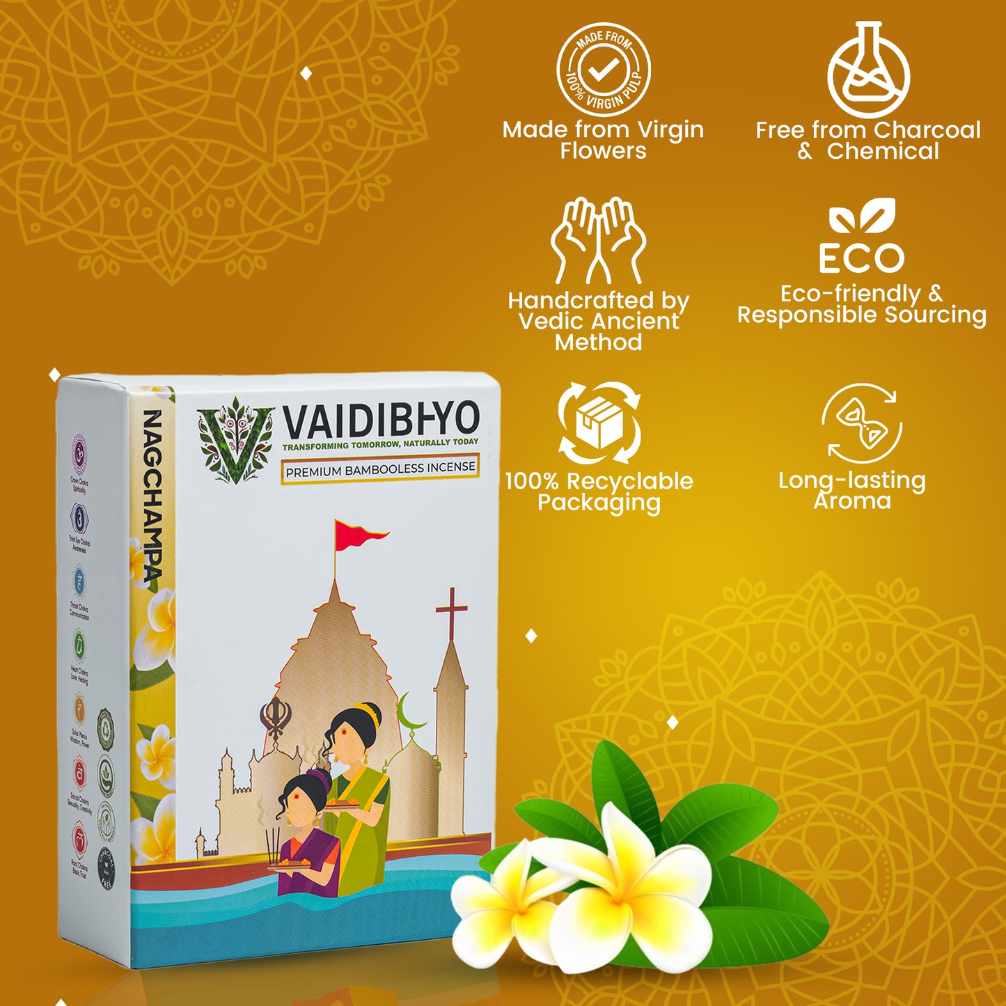 Nagchampa Bambooless Incense