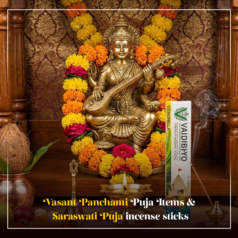 Vasant Panchami Puja Items & Saraswati Puja Decoration Ideas