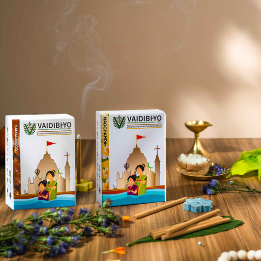 Nagchampa/Sandalwood Bambooless Pack of 2
