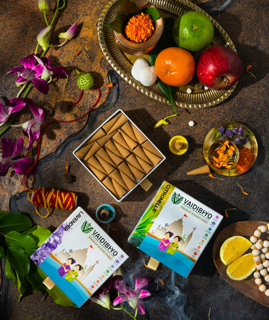 Citronella/Lavender Incense Cones Pack of 2