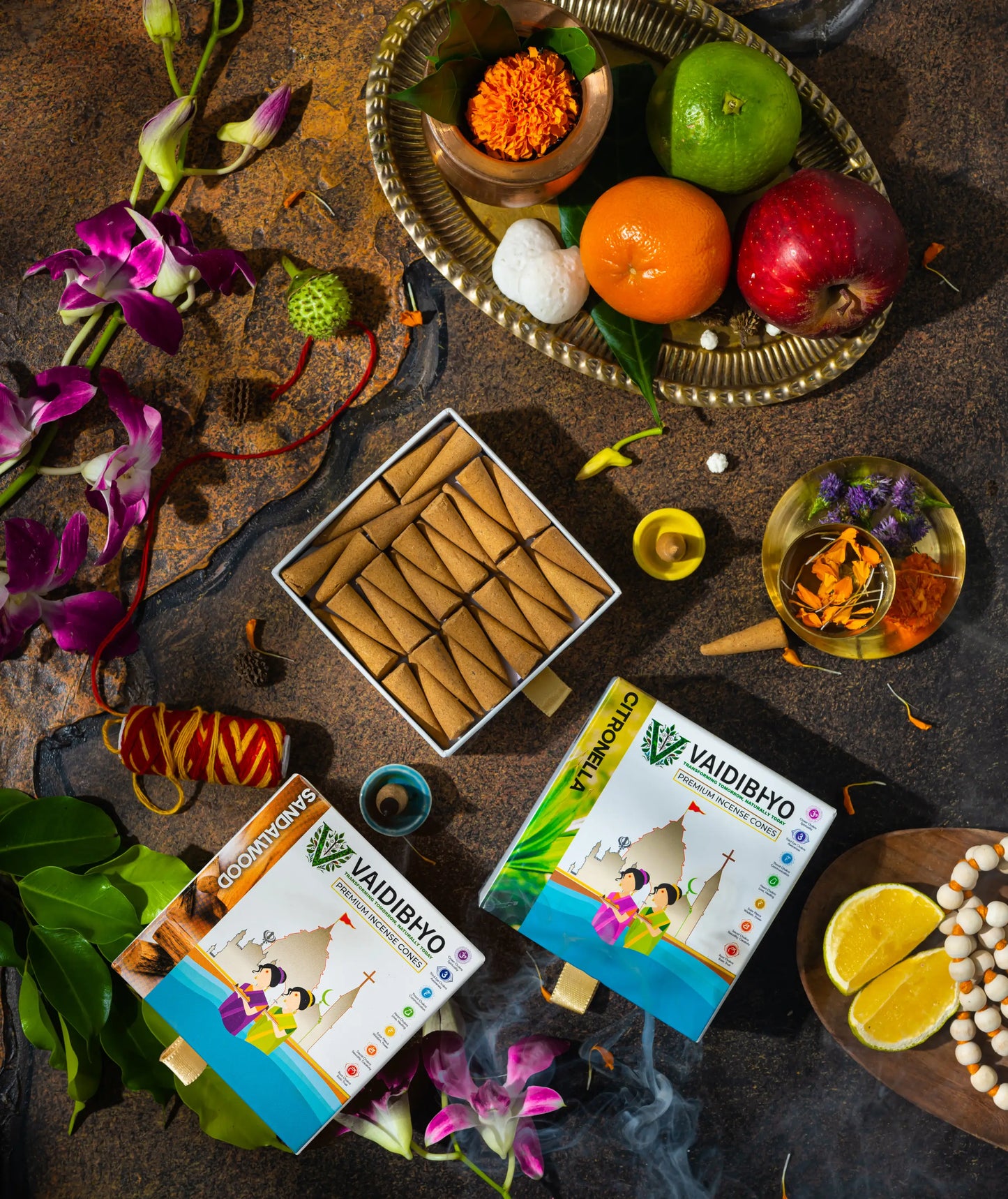 Citronella/Sandalwood Incense Cones Pack of 2