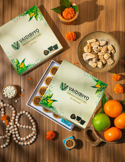 Dhuna/Sandalwood Havan Cup Pack of 2