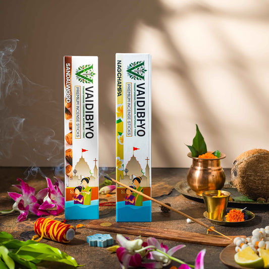Nagchampa/Sandalwood Incense Sticks Pack of 2