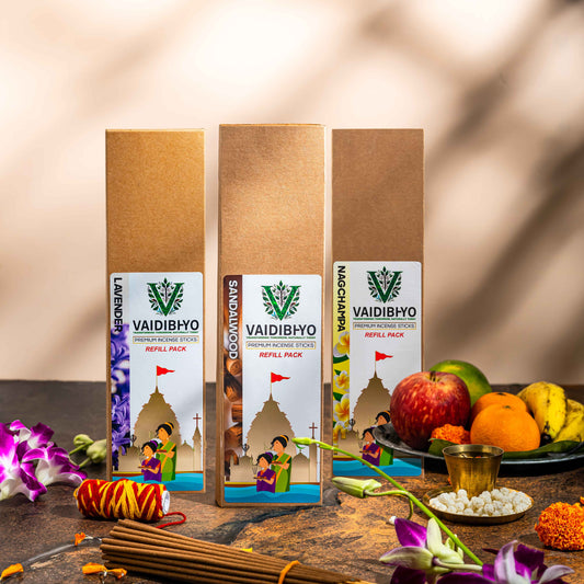 Lavender/Sandalwood/Nagchampa Refill Pack of 3