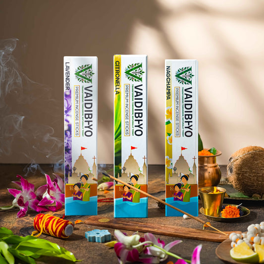Lavender/Citronella/Nagchampa Incense Sticks Pack of 3