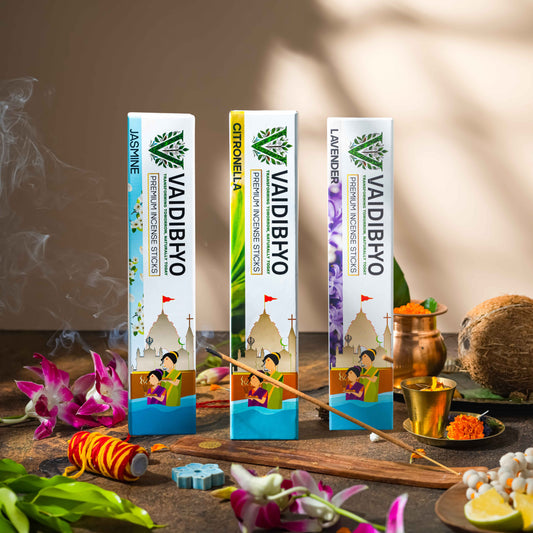 Lavender/Jasmine/Citronella Incense Sticks Pack of 3