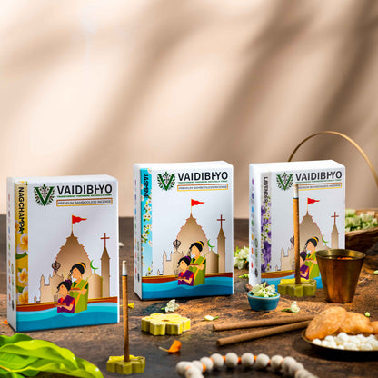 Nagchampa/Lavender/Jasmine Bambooless Pack of 3