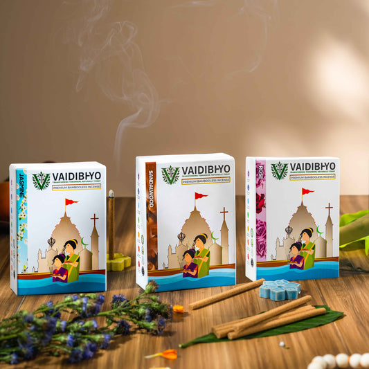 Jasmine/Sandalwood/Rose Bambooless Pack of 3