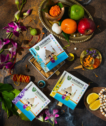 Lavender/Nagchampa/Jasmine Incense Cones Pack of 3