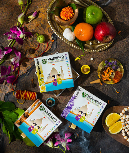 Lavender/Sandalwood/Nagchampa Incense Cones Pack of 3