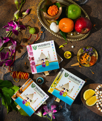 Nagchampa/Rose/Sandalwood Incense Cones Pack of 3